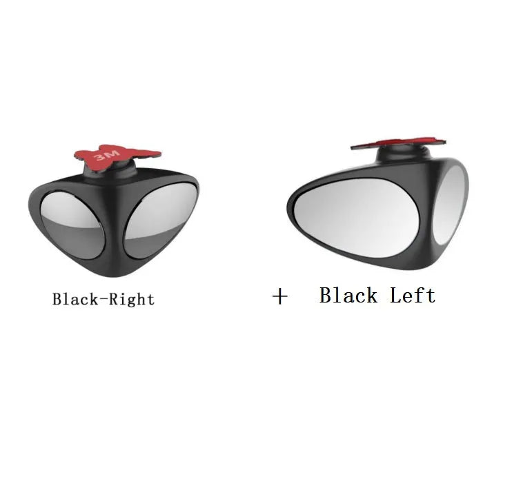 Double vision auxiliary mirror car rearview mirror glass ABS shell black triangular blind spot