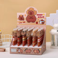 Box containing 48 Cartoon Bear themed acrylic paster pressing gel pens with plastic shells.