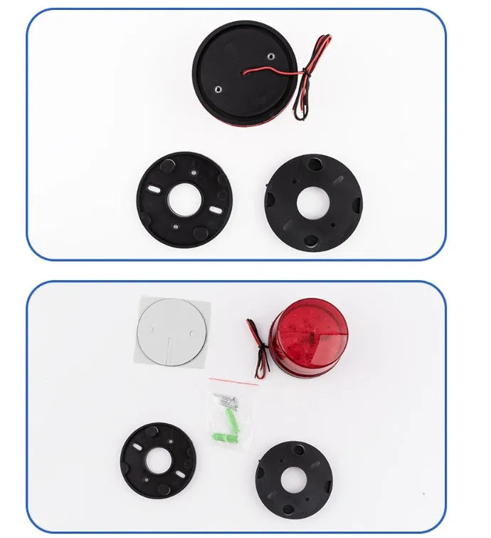 Ji'an Electronics HC-79 24V industrial warning and alarm light unit in red, yellow, blue, or green.