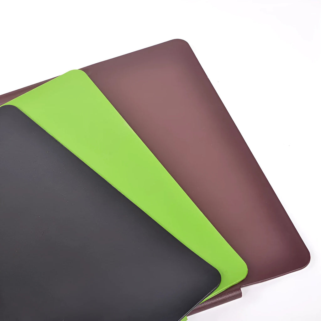 Large PVC computer desk mat 700x450x3mm non-slip surface in black or brown for office and gaming