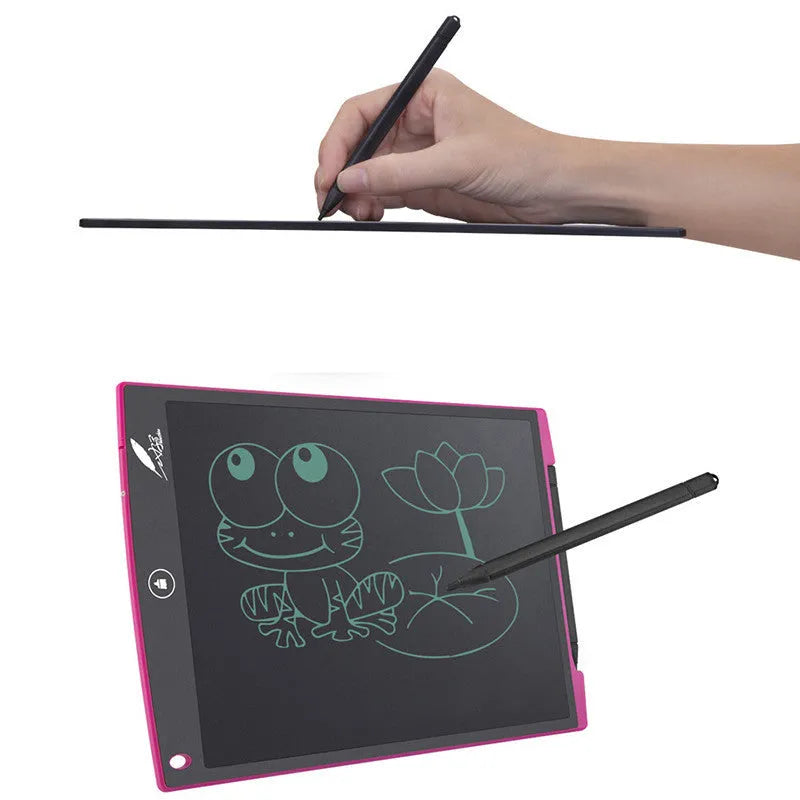 Black plastic digital tablet stylus pen 8.5 inch or 12 inch on white background
