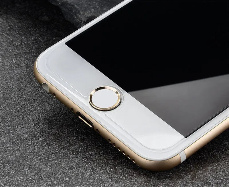 Tempered glass screen protector for mobile phone with 9H hardness and oleophobic coating.