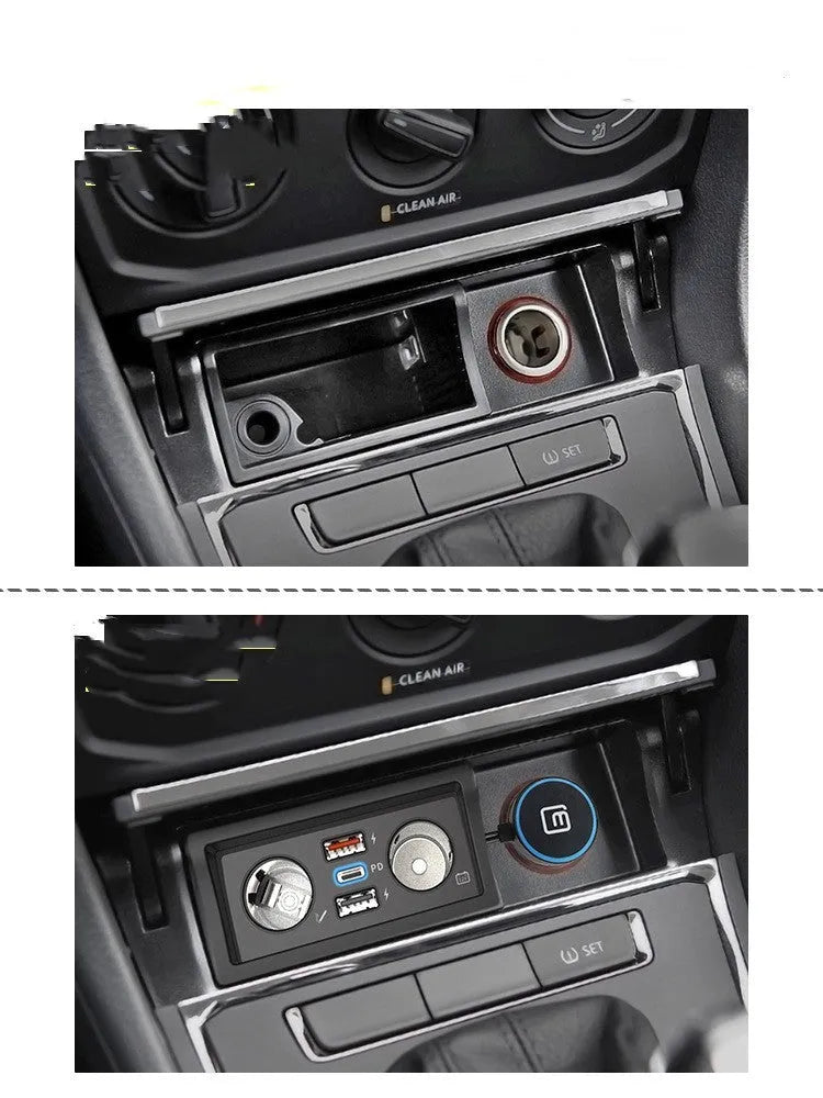 Volkswagen Lavida Skoda Pola Weiling car charger with QC3.0 fast charge and ABS plastic housing