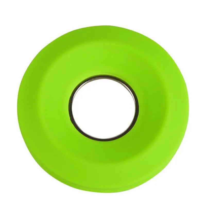 Silicone donut-shaped suction cup cord reel for organising phone and earphone cables