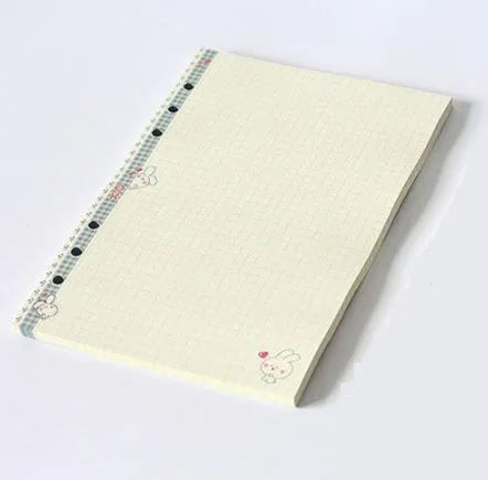 45 sheets of coloured A5 A6 binder filler paper with multiple ruling styles for planners and diaries