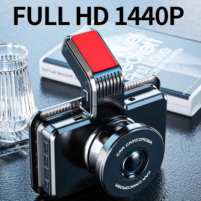 3-inch HD car DVR dashboard camera with double lens front and back recording capability