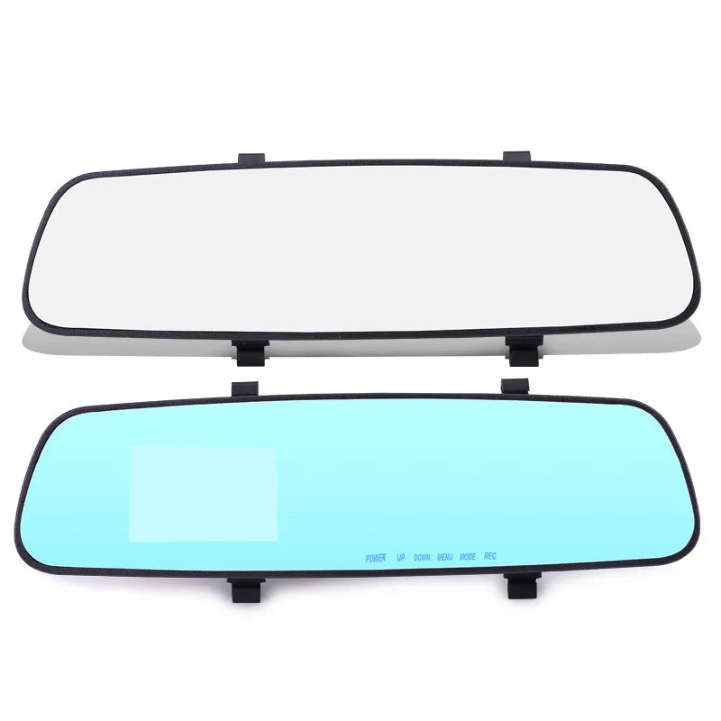 1080P HD rearview mirror driving recorder with 2.4 inch display and 100 degree lens angle