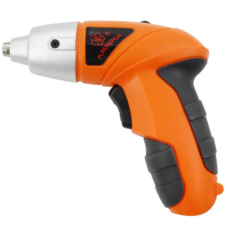 3.6V cordless screwdriver set with rechargeable battery and screwdriver bits in picture colour