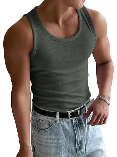 Men's tight fit round neck workout T-shirt in polyester with wool lining, shown in multiple colours.