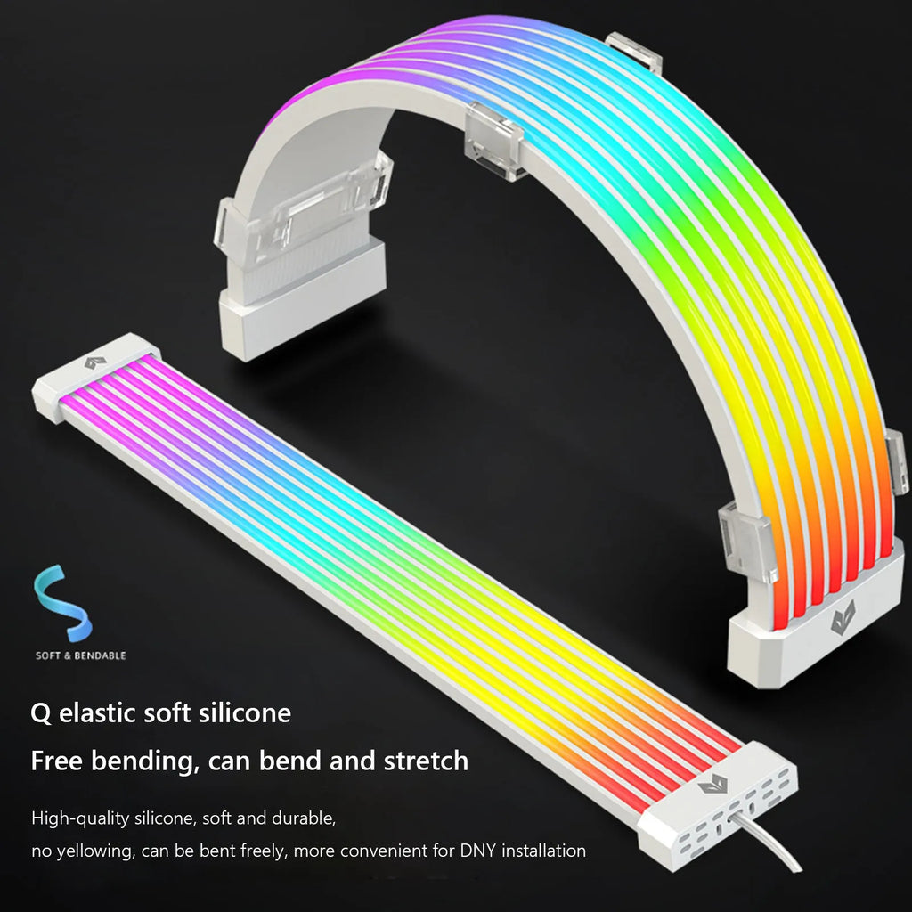AL300 white LED light bar for PC chassis with 44 lamp beads and 600mm wire length
