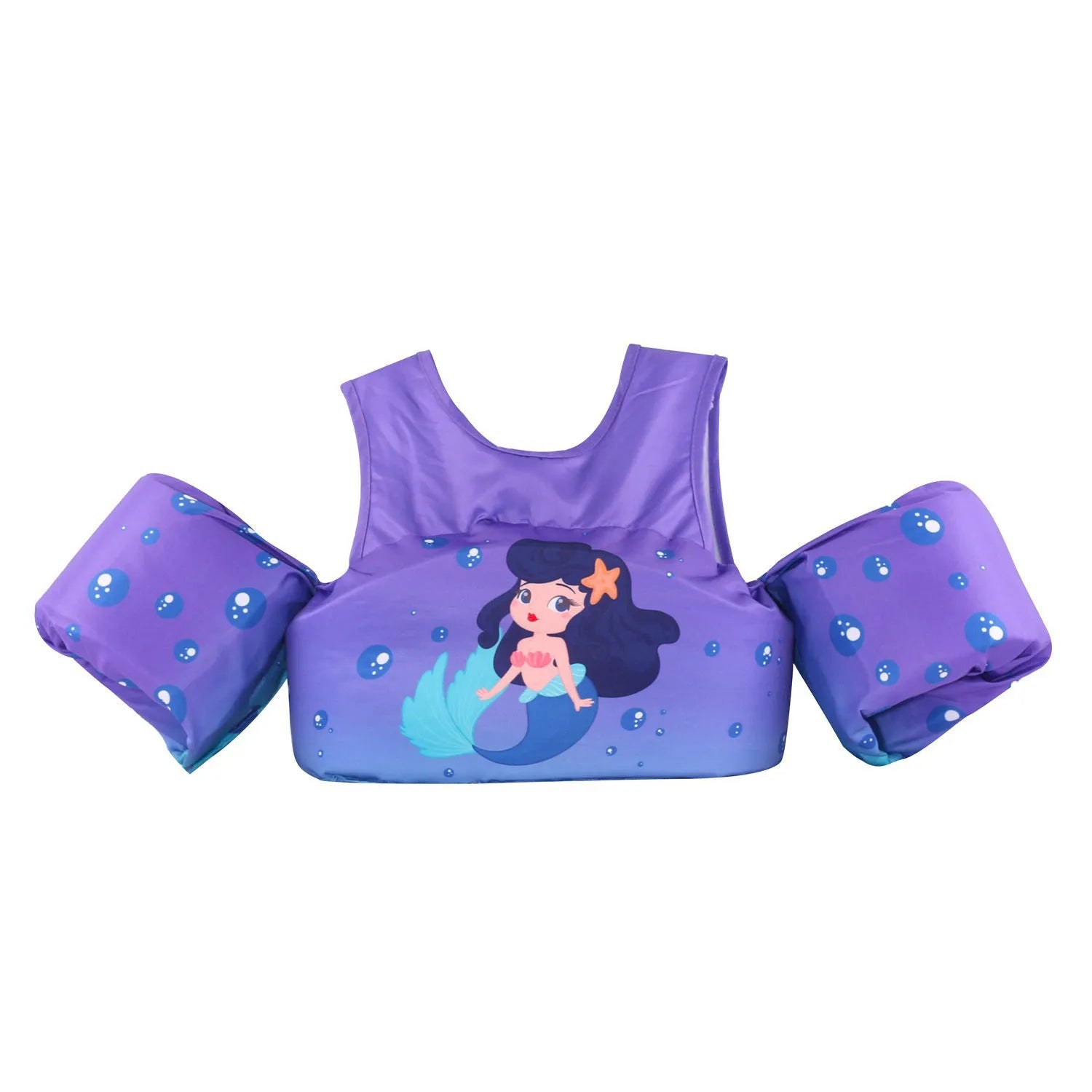 Cartoon children's lengthened arm swimming ring life jacket in colourful patterns