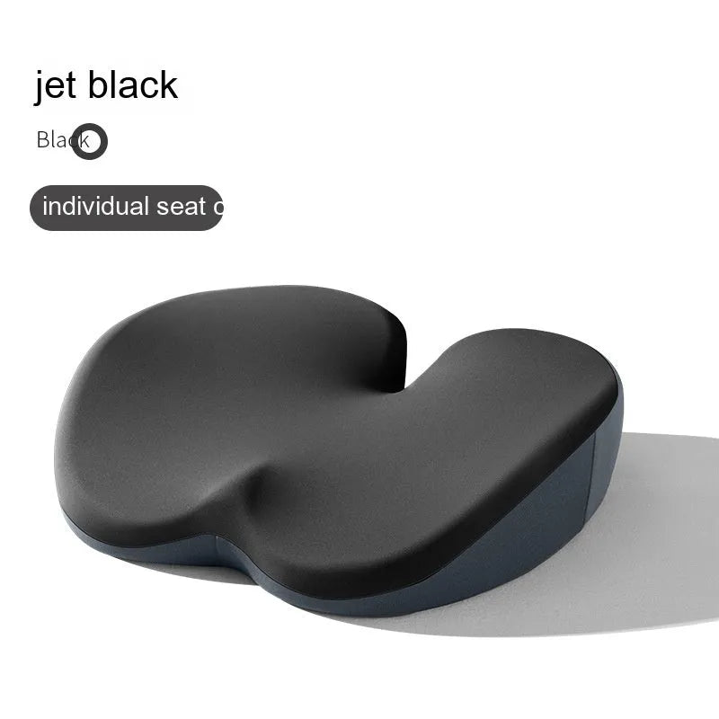 Car seat cushion and separate lumbar support cushion set in a choice of colours