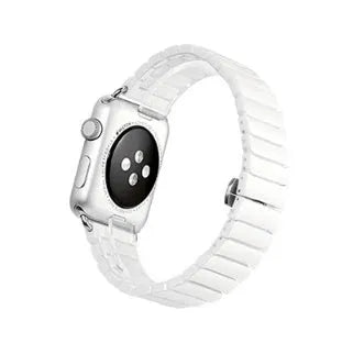 Ceramic chain strap for Apple Watch 38mm and 42mm in black or white