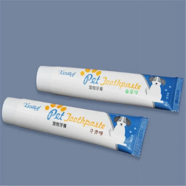 75g cat and dog toothpaste tube in vanilla or beef flavour for pet dental cleaning