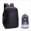 Black waterproof Oxford cloth UAV backpack with dimensions 52x34x23cm showing internal camera and computer pockets