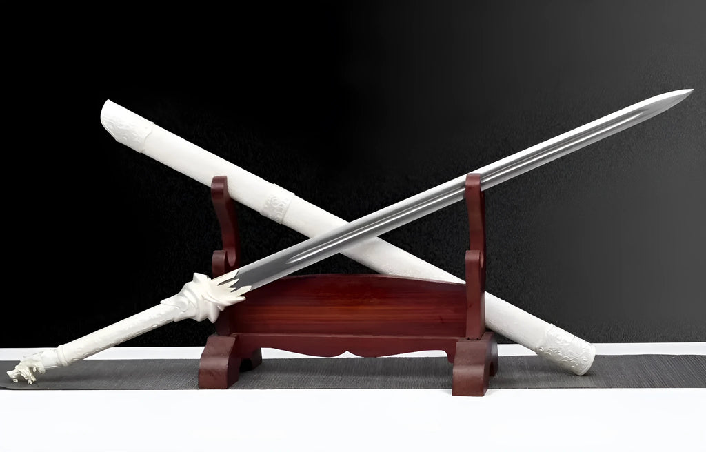 Shaoshi Integral Precious Sword 108cm unsharpened katana with 65 manganese steel blade and solid wood leather scabbard