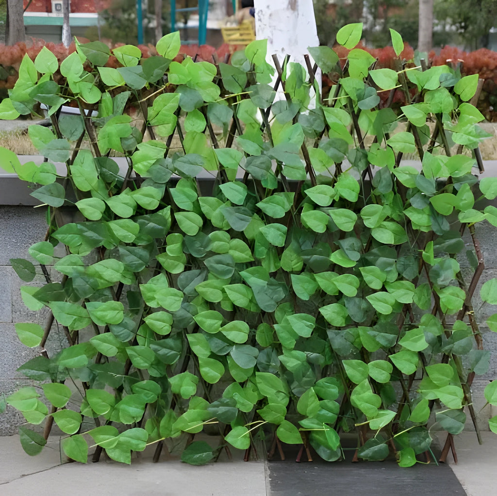 Simulation plastic outdoor wooden fence panel purely handmade in Large size for garden decoration