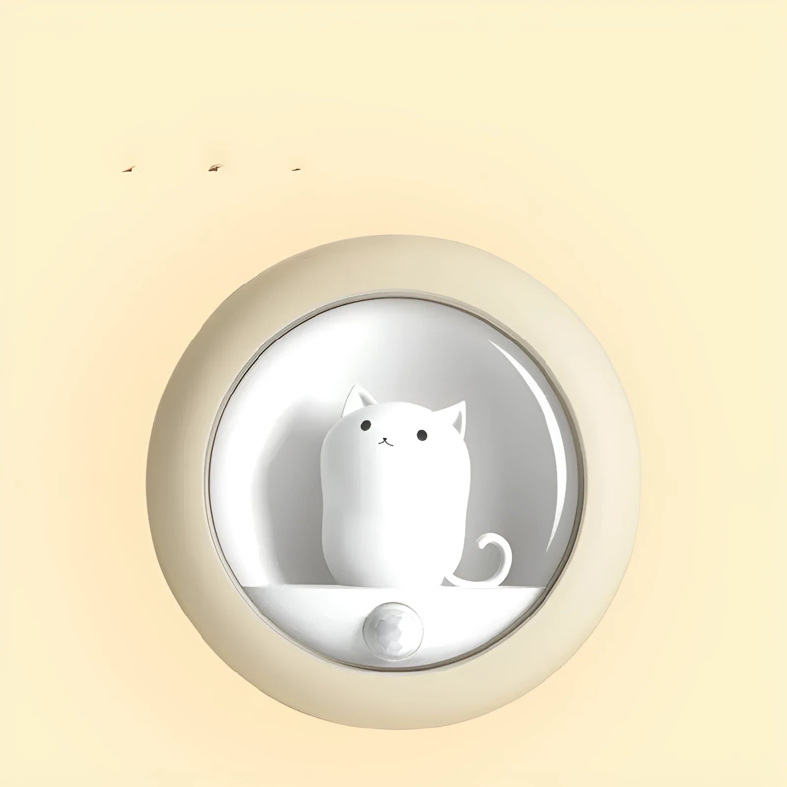 Baby bedside sleep lamp showing orange, pink, and white colour options with projection light feature