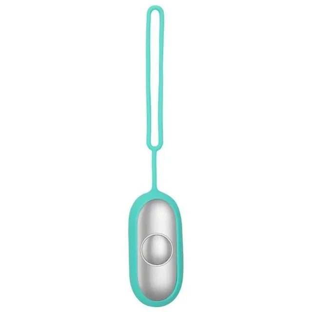 Handheld micro-current sleep aid device in grey colour with USB charging cable