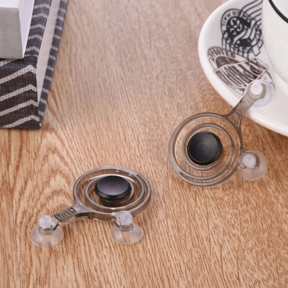 Clear and black universal clip-on joystick for mobile phone touchscreen gaming