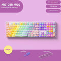 MG108B coloured sugar cat design Bluetooth mechanical keyboard with full 108-key layout.