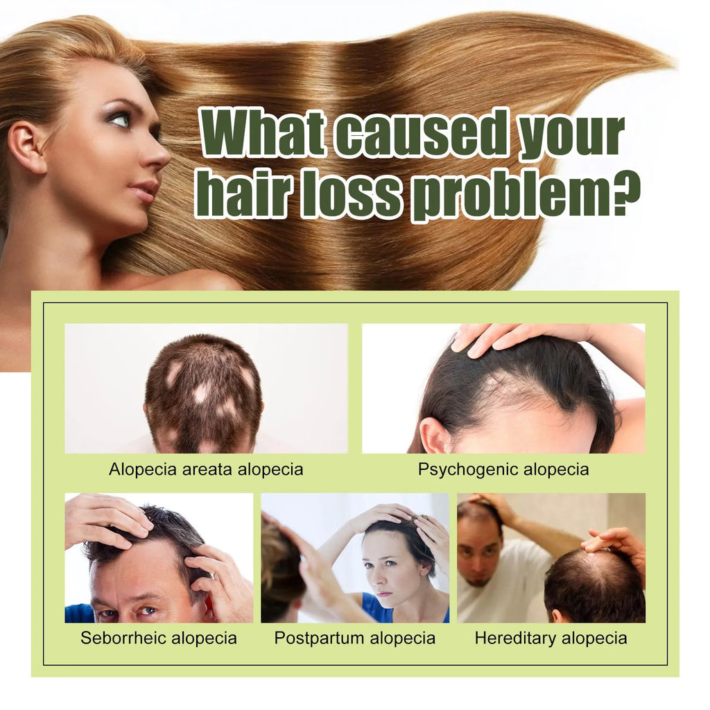 60ml bottle of anti-fall hair repair essential oil for dry, dense hair