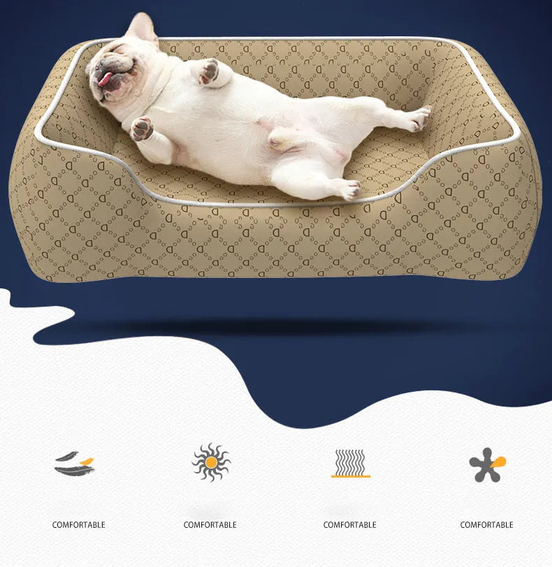 Waterproof corgi kennel bed for small dogs, removable and washable, sizes M L XL