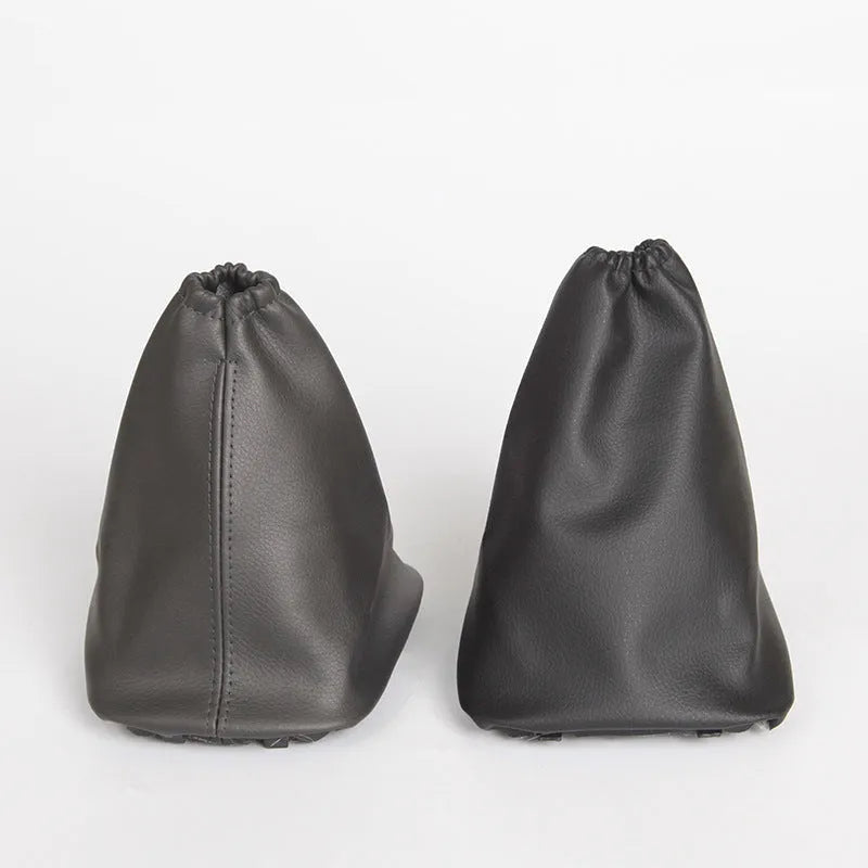 Black leather shift lever dust cover for Toyota Corolla manual transmission