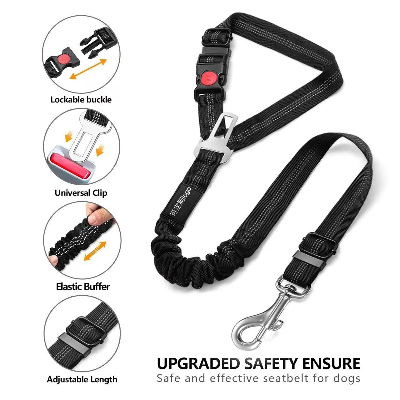 Nylon dog leash with a metal buckle in Army Green colour