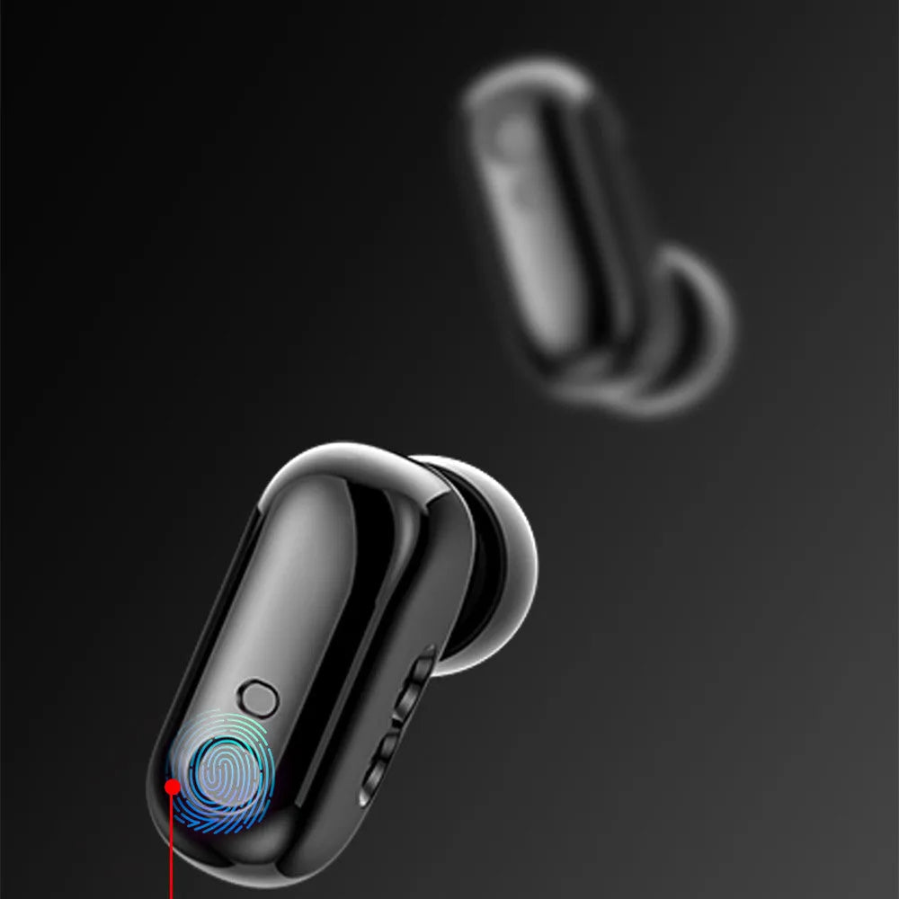 Black X7 smart watch with TWS Bluetooth earphones on wrist, showing 1.32-inch HD touch screen and zinc-aluminium alloy case.