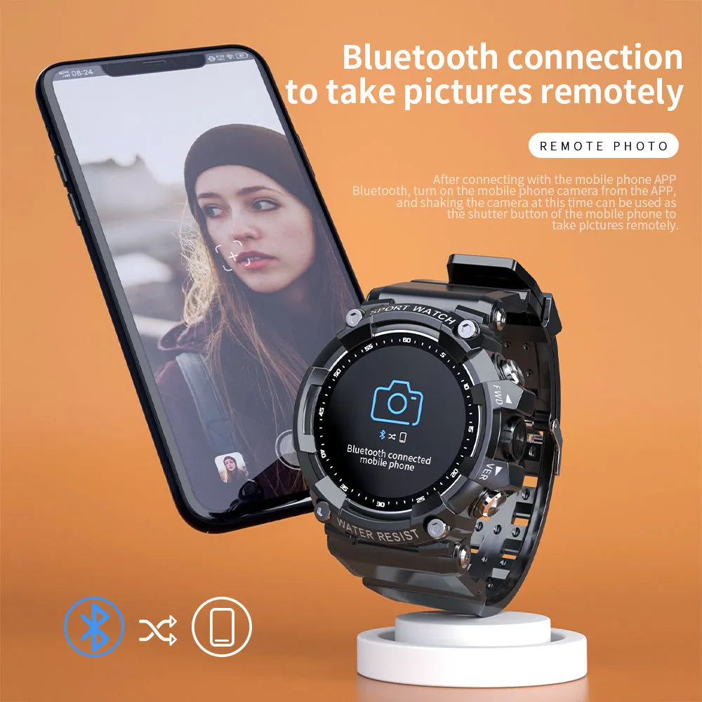 ATTACK 3 IP67 waterproof smart Bluetooth sports watch with round colour screen