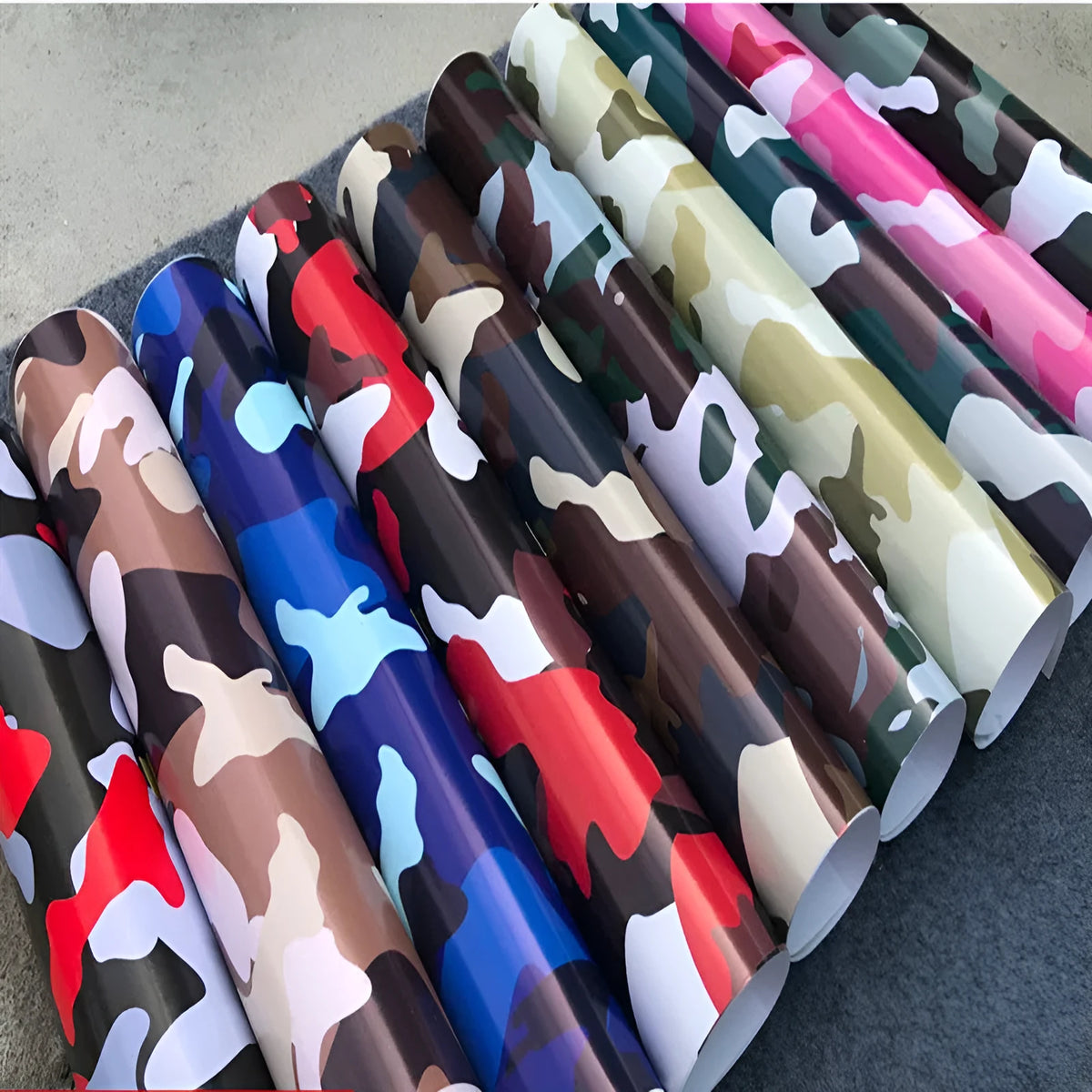 Camouflage car body film self-adhesive sheet 30cm x 1.2m with camouflage pattern for vehicle body styling