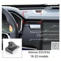GOODWAY car mobile phone bracket mounted on dashboard with phone in 360-degree adjustable holder