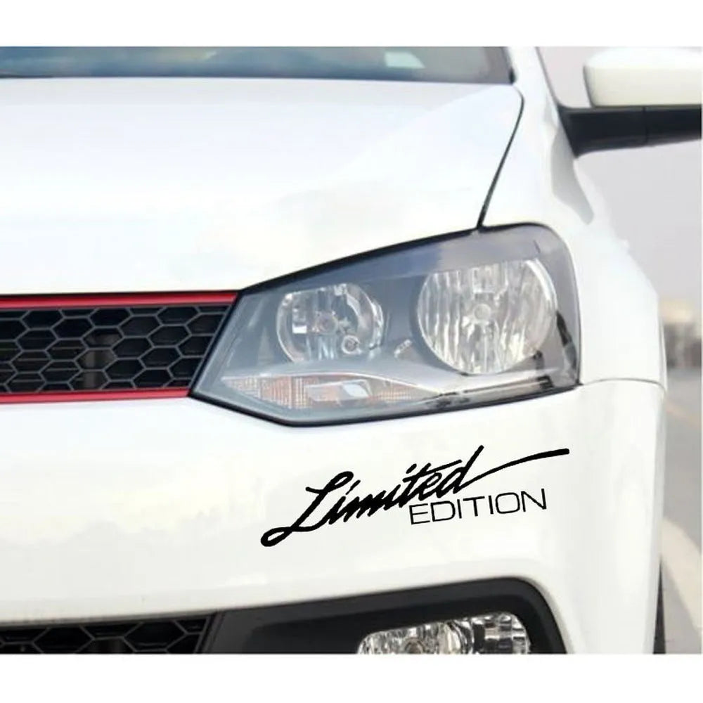 Reflective English bumper sticker with British design, shown in black, white, and colour variants.