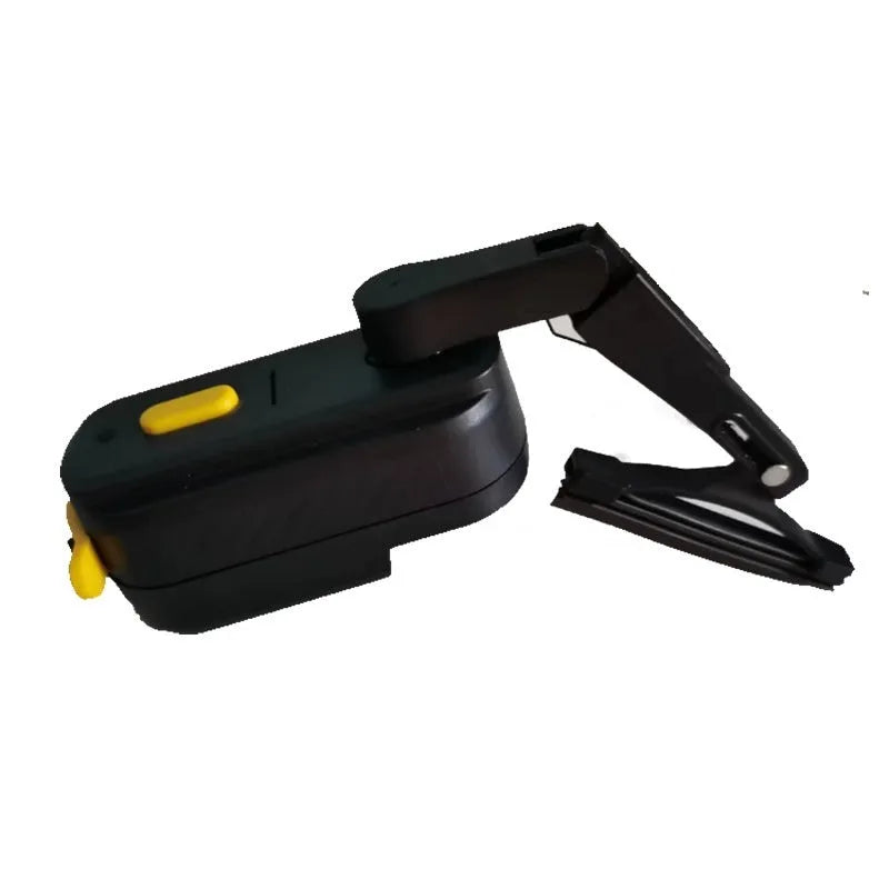 Black ABS plastic motorcycle helmet wiper unit with 65mm rubber blade, model TZ-HW065.