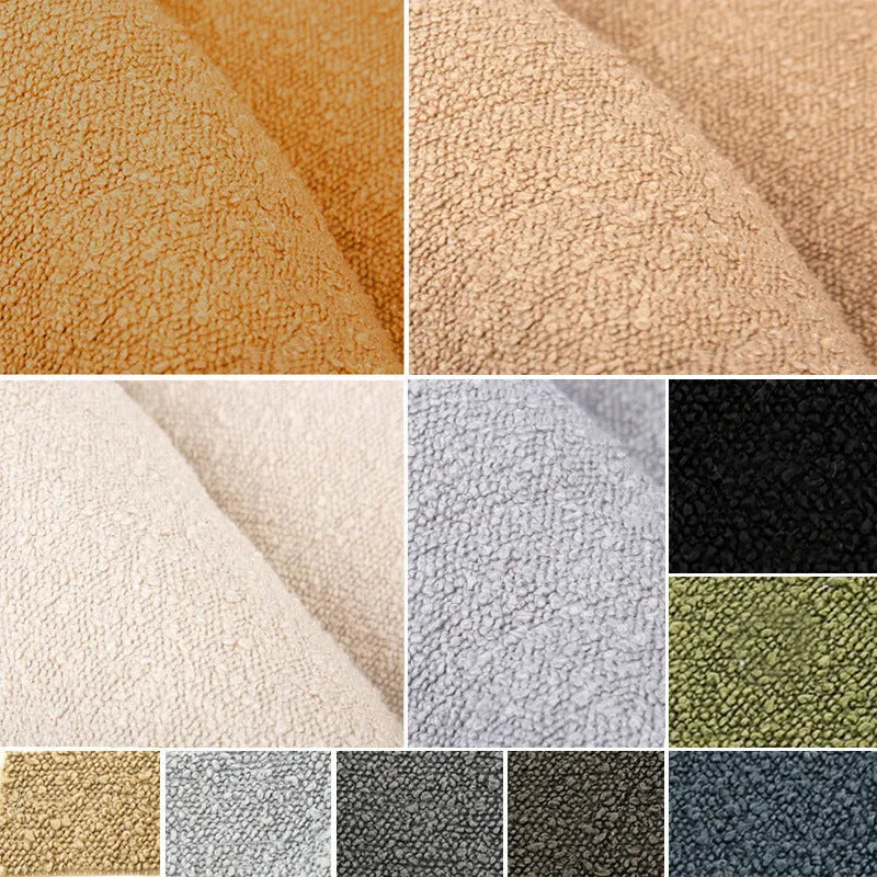 Beige rectangular cloth dog bed nest sofa for pets on a plain background