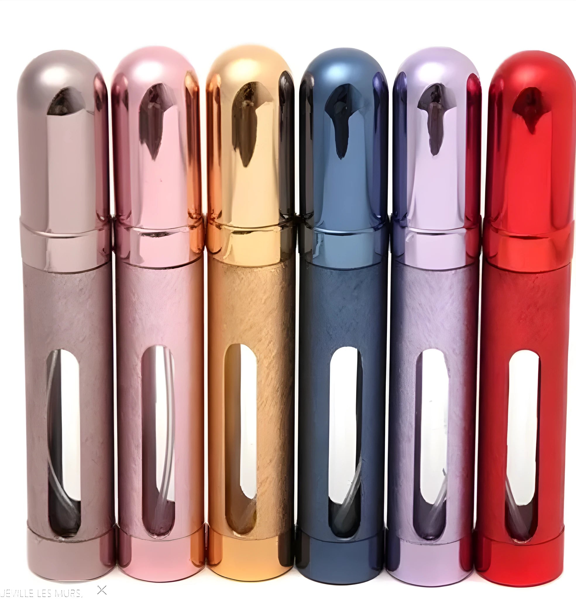 12ml aluminium portable perfume bottle with glass liner in choice of eight colours