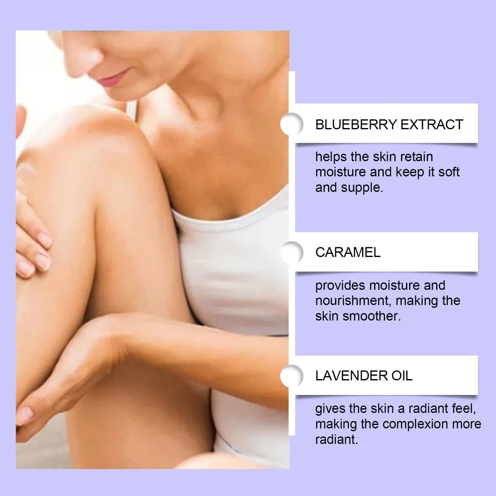 Blueberry Caramel Body Cream 114g jar with gentle moisturising formula