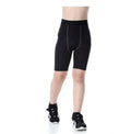 Children's sportswear set with polyester spandex athletic clothing in black and green colours