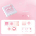 Square 70mm sticky notes and sulphate paper pad set in blush, green, purple, blue gradient colours.