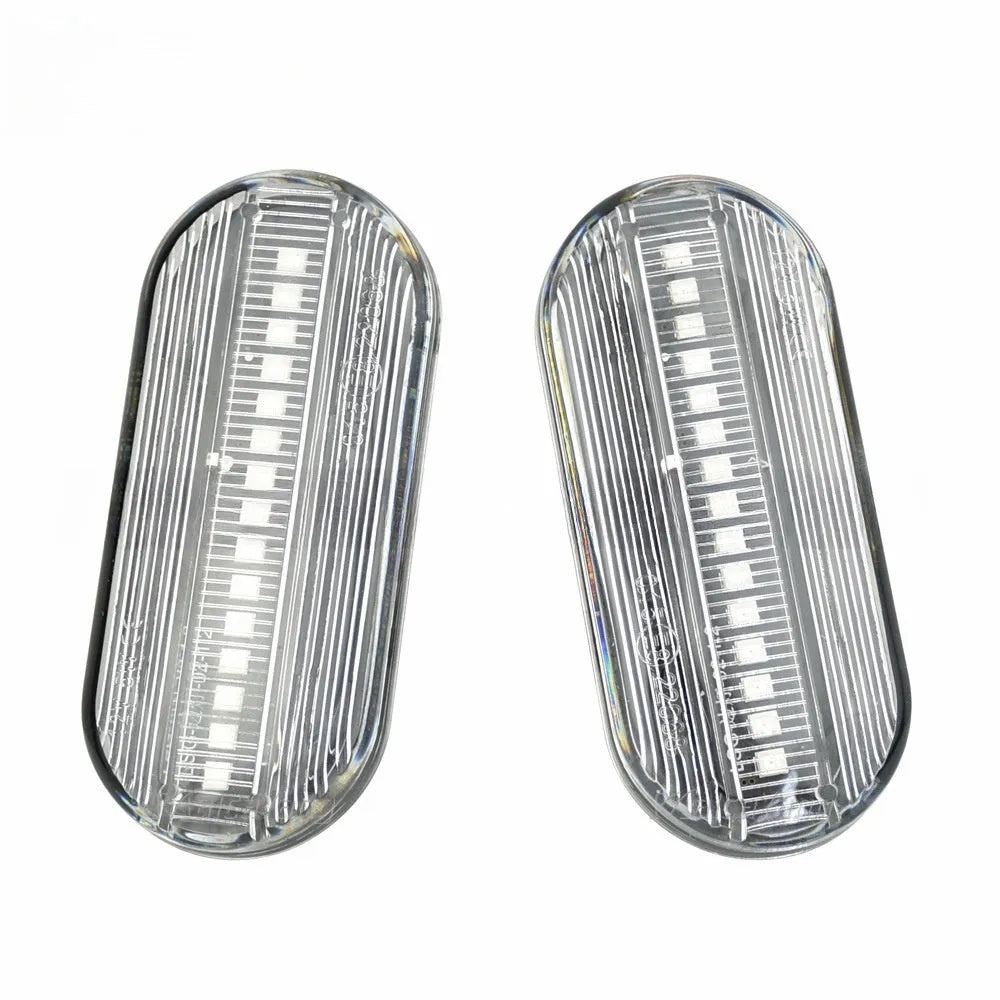 Flowing water style side turn signal lamp for Skoda Octavia 1U in blackened shell and crystal case options.