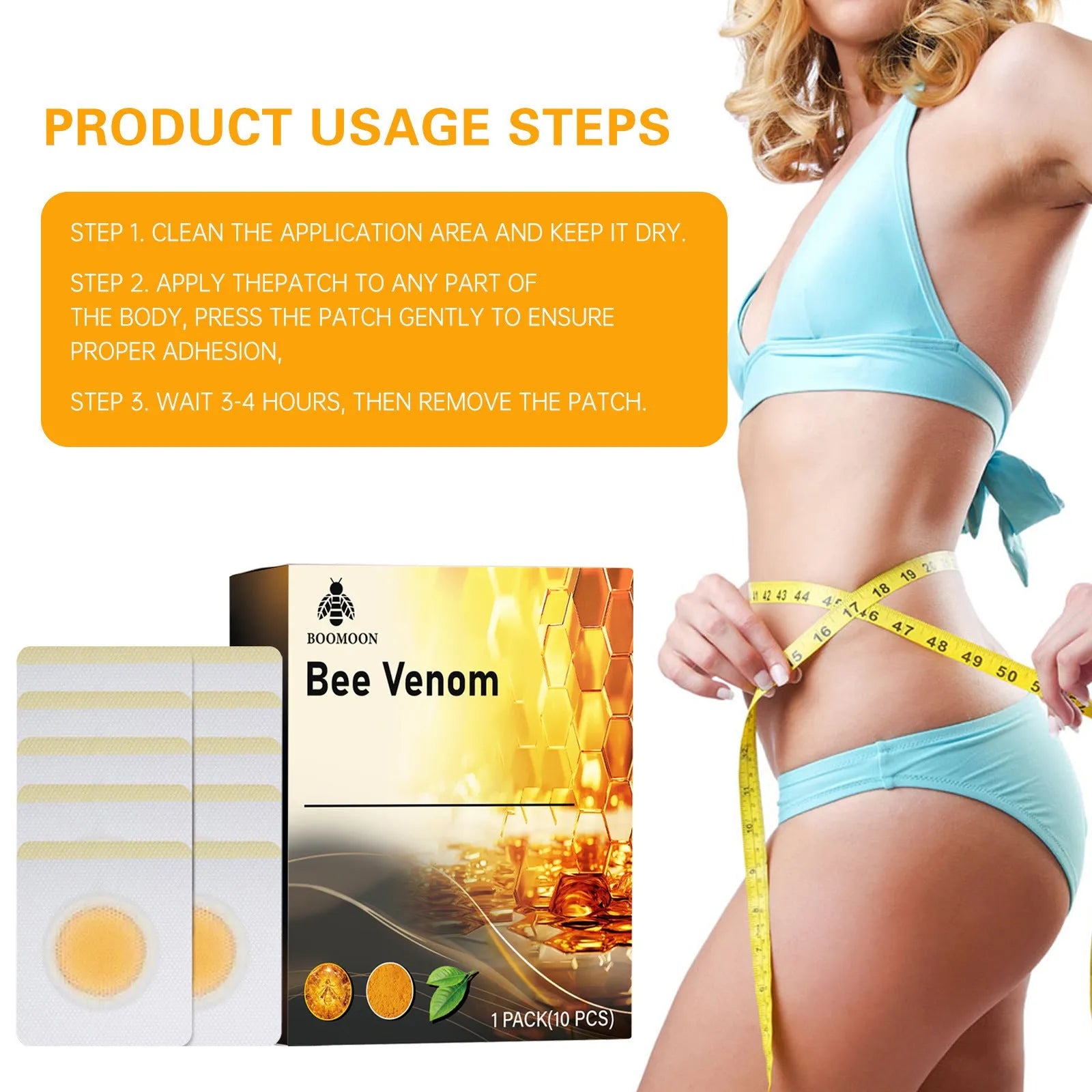 10 body care firming shaping paste patches in standard specification for universal skin types