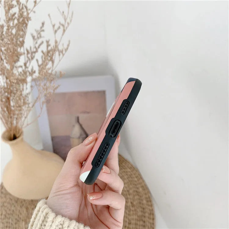 Graffiti silica gel mobile phone case for iPhone 11 Pro Max with Japanese and Korean style print and frame colour matching