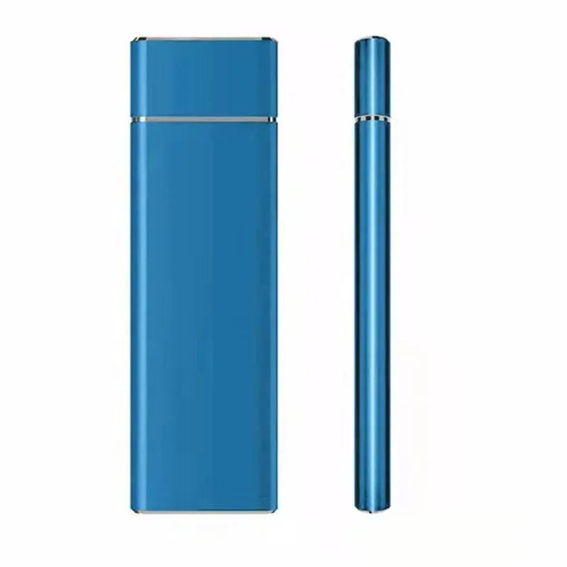 6TB external mobile hard disk with metal shell in black blue orange red silver colour options