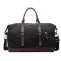 Canvas dry wet separation gym bag in black beige or green, 20-35L travel holdall with 16cm handle