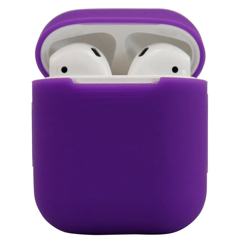 Silicone protective cover for Apple AirPods2 wireless headset case in multiple colours.