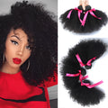 African small wig short human hair natural style with neat or slant bang and heat dyeing option