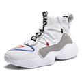 SPLASH Mens Hi-Top Winter Sneakers in Black, breathable air mesh upper with plush and faux fur lining