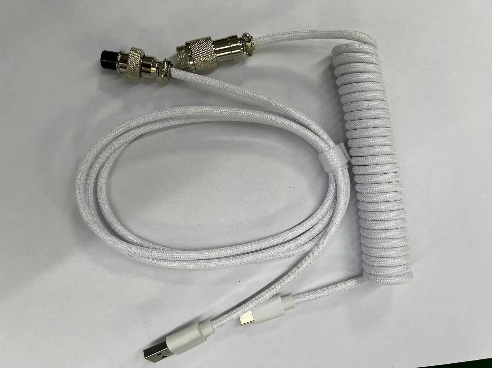 Aerial plug keyboard USB cable 3m in multiple colour options for mechanical keyboards