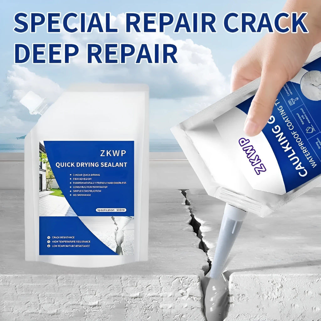 Acrylic flaky leak-proof sealant 500g pack with free delivery tool for roof and tile repairs